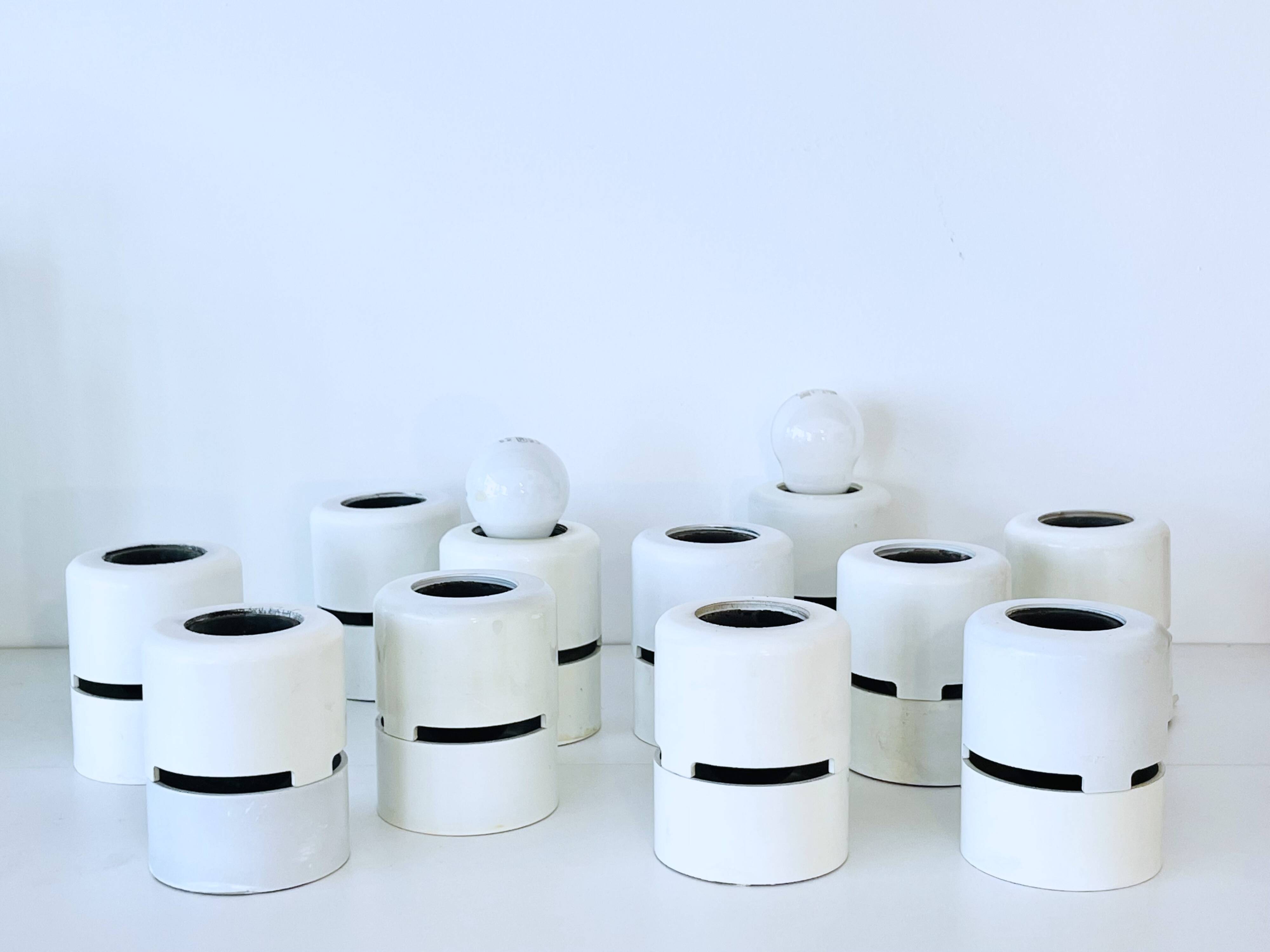 Pair of cylindrical wall lights Stilnovo 1960s