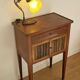 Directory style marquetry side table