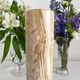 Straight vase in vintage alabaster or onyx
