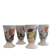 Tasses-Mazagrans X 4 en grès émaillé années 70
