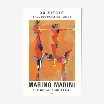 Affiche exposition Marino Marini