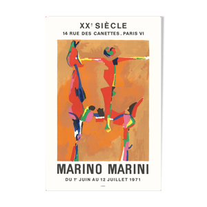 Affiche exposition Marino Marini