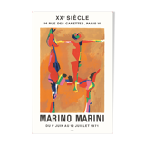 Affiche exposition Marino Marini