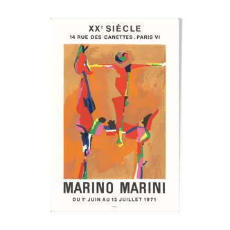 Affiche exposition Marino Marini