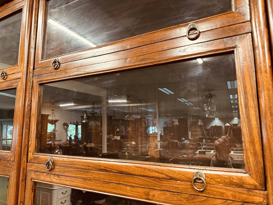 Large Classic English Globe Wernicke Bookcase