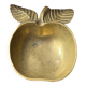 Apple-shaped brass ashtray
