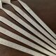 Set of 6 Art Deco stainless steel ice cream spoons