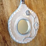 Vintage ceramic mirror signed adia