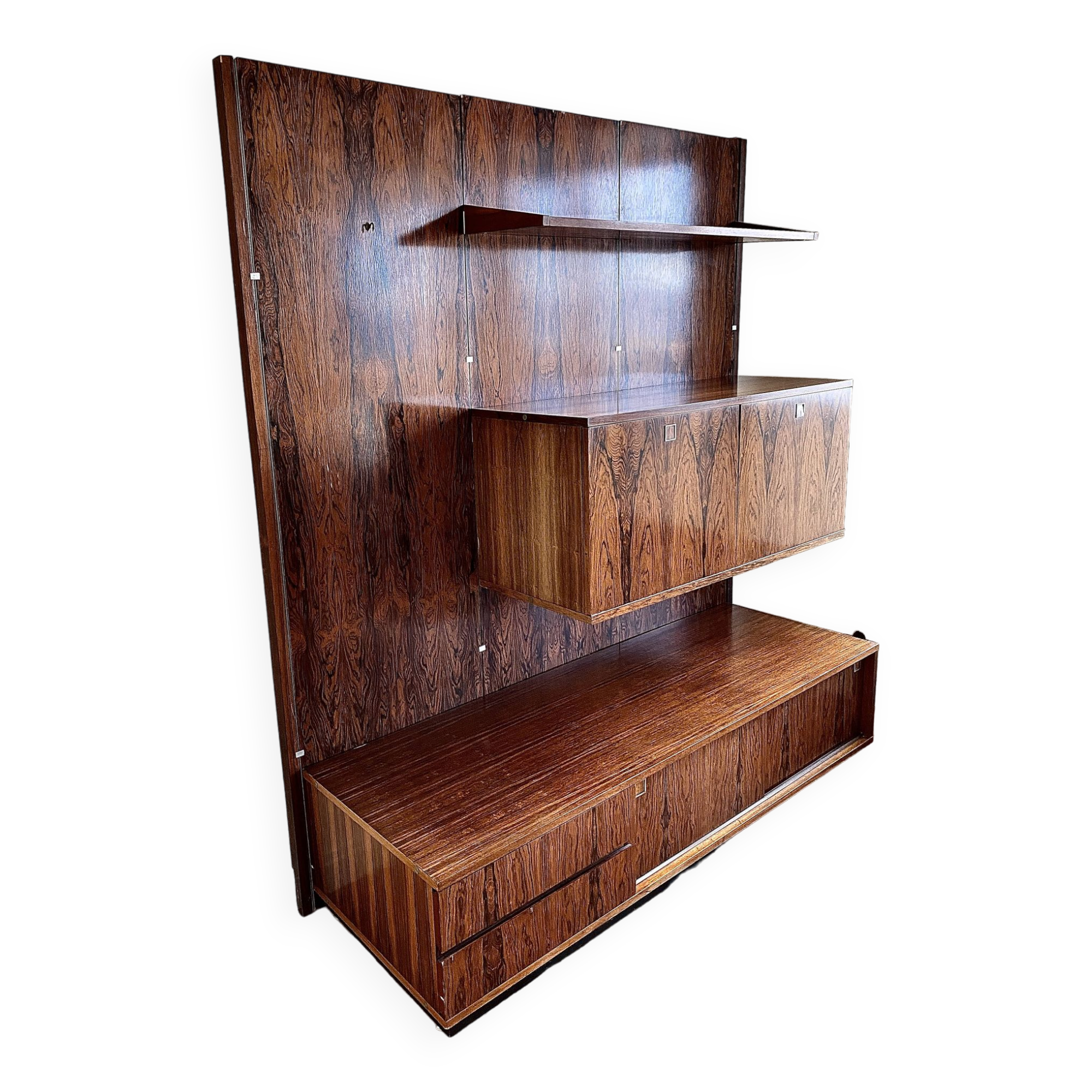 Modular Bookcase A System By Louis Paolozzi In Rio Rosewood -