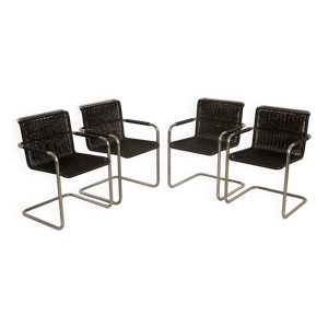 Ensemble de 4 chaises ''D41'' par Jean Prouvé pour Tecta 80's