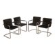 Ensemble de 4 chaises "D41" par Jean Prouvé pour Tecta 80's