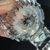 Double salt cellar in crystal and tin