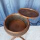 Charles X knitting machine in inlaid rosewood and rattan