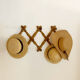 Wall coat rack with 10 hooks