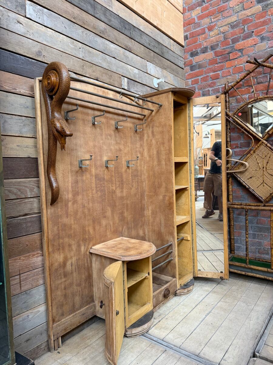 Art Deco entrance hall wardrobe
