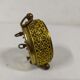 beautiful little golden mechanical alarm clock - vintage - TALGO - works