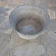 Basin in ancient zinc