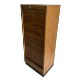 Vintage sliding curtain file cabinet 1950-1970