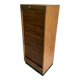 Vintage sliding curtain file cabinet 1950-1970