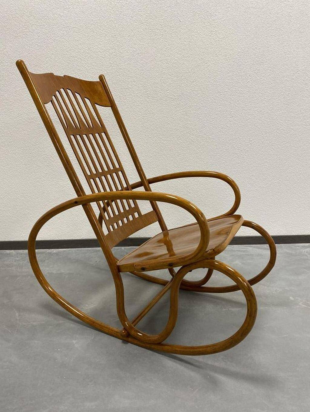 Chaise à bascule n°813 par Koloman Moser pour J.J.Kohn