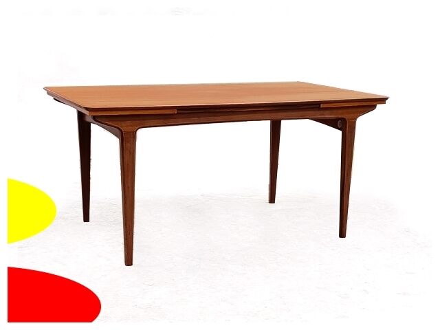 Teak dining table edition Vintage Scandinavian LB 60s