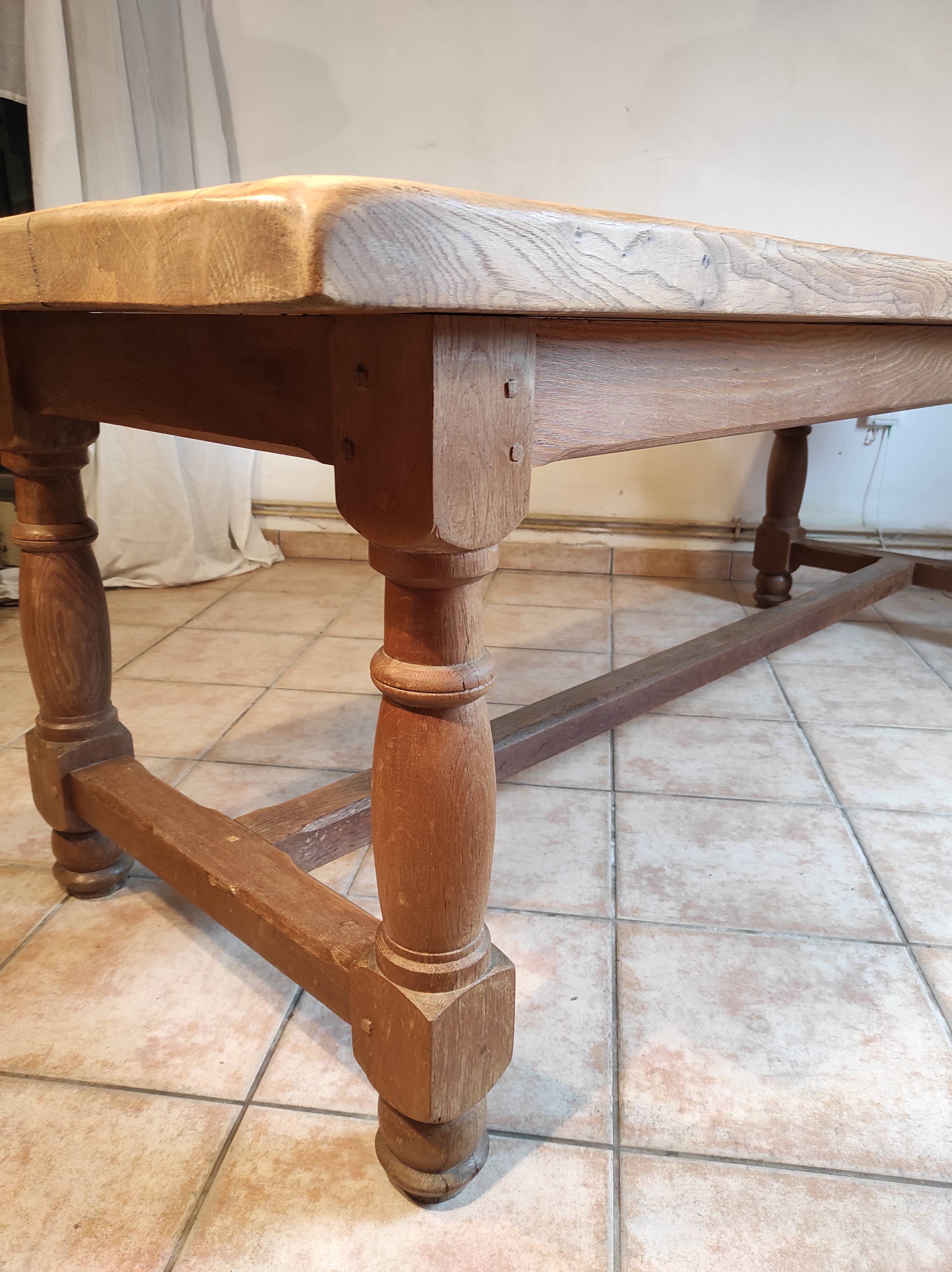 Oak farmhouse table