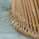 Stool in rattan and rope, 60 years