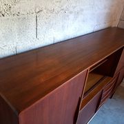 Vintage Scandinavian high row 50s 60s teak