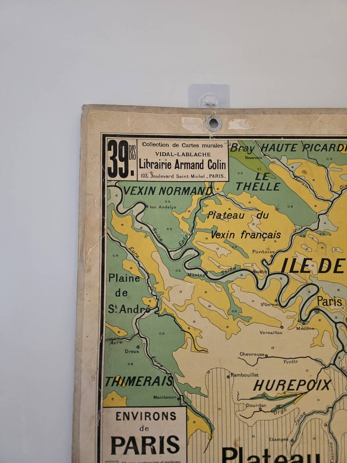 Carte de France vintage (recto verso)