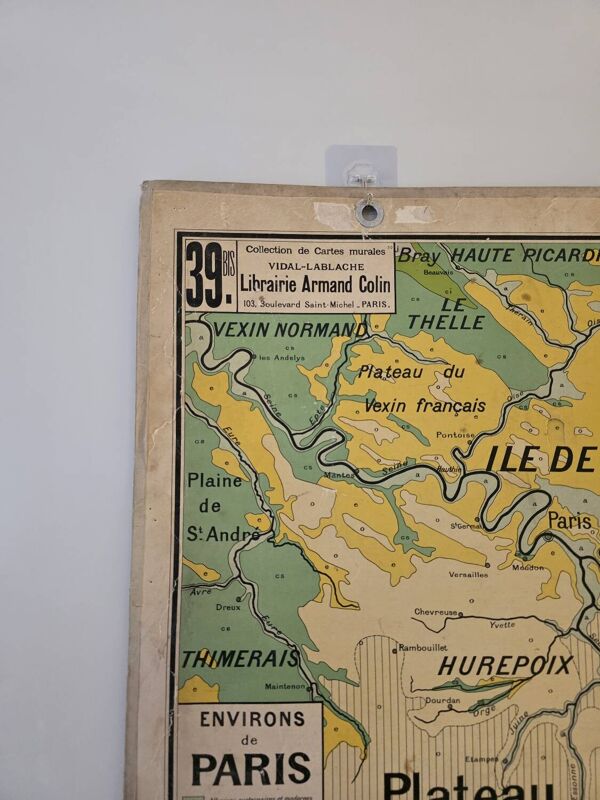 Carte de France vintage (recto verso)