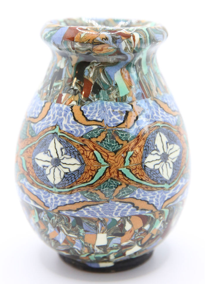 Fifties vase by Jean Gerbino in Vallauris in mixed ceramics
