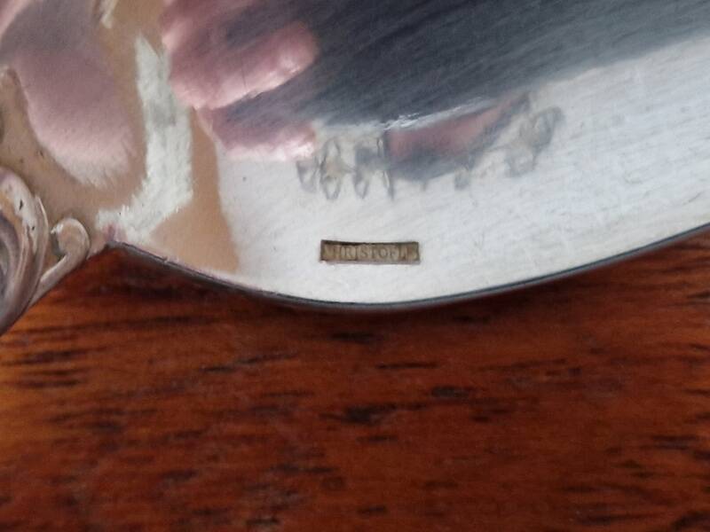Christofle - 3 silver-plated table spoons - Chrysanthemum model