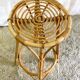 Bar stool in rattan and bamboo - 60s