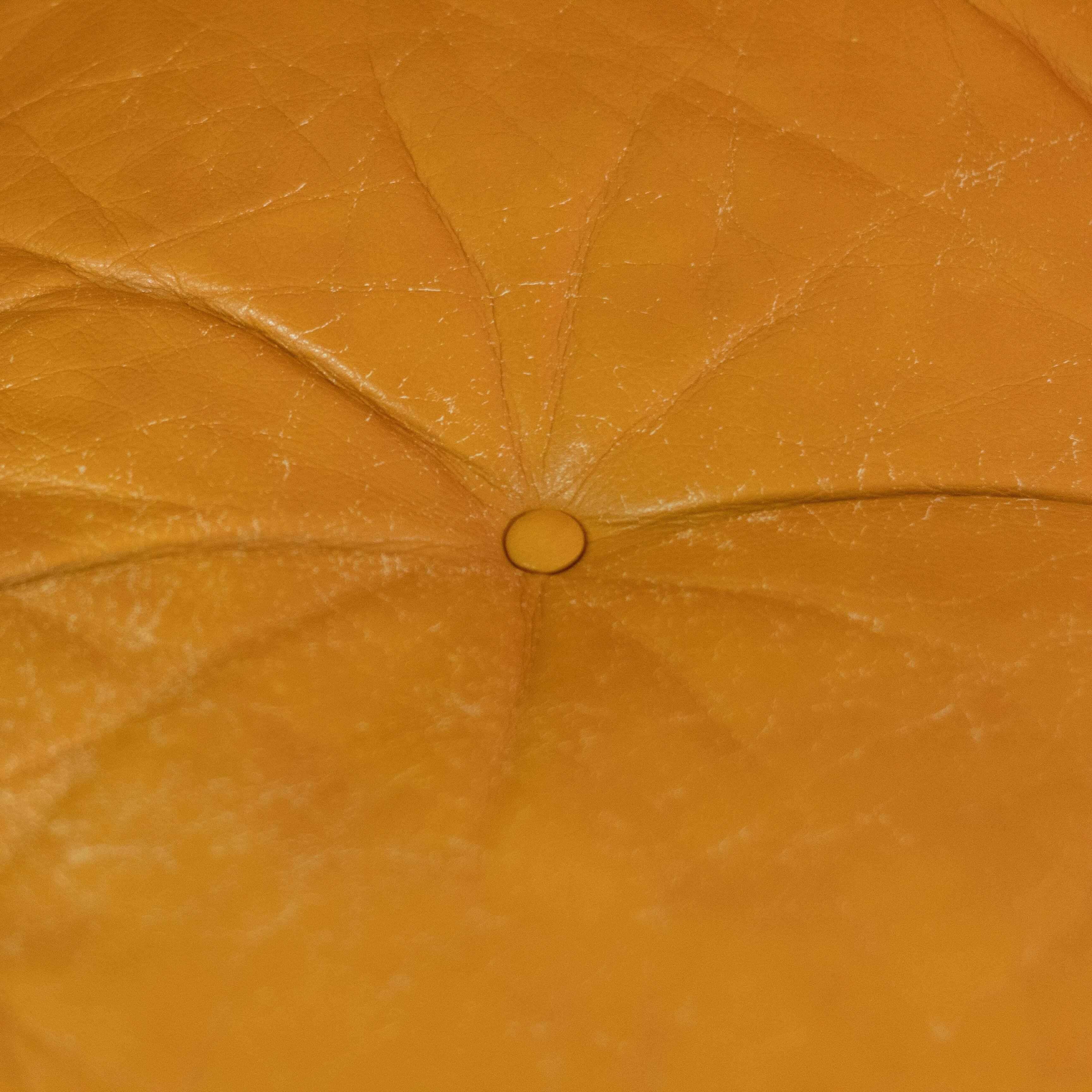 Grand Canapé Coronado Vintage en Cuir Marron par Tobia Scarpa pour C&B Italia