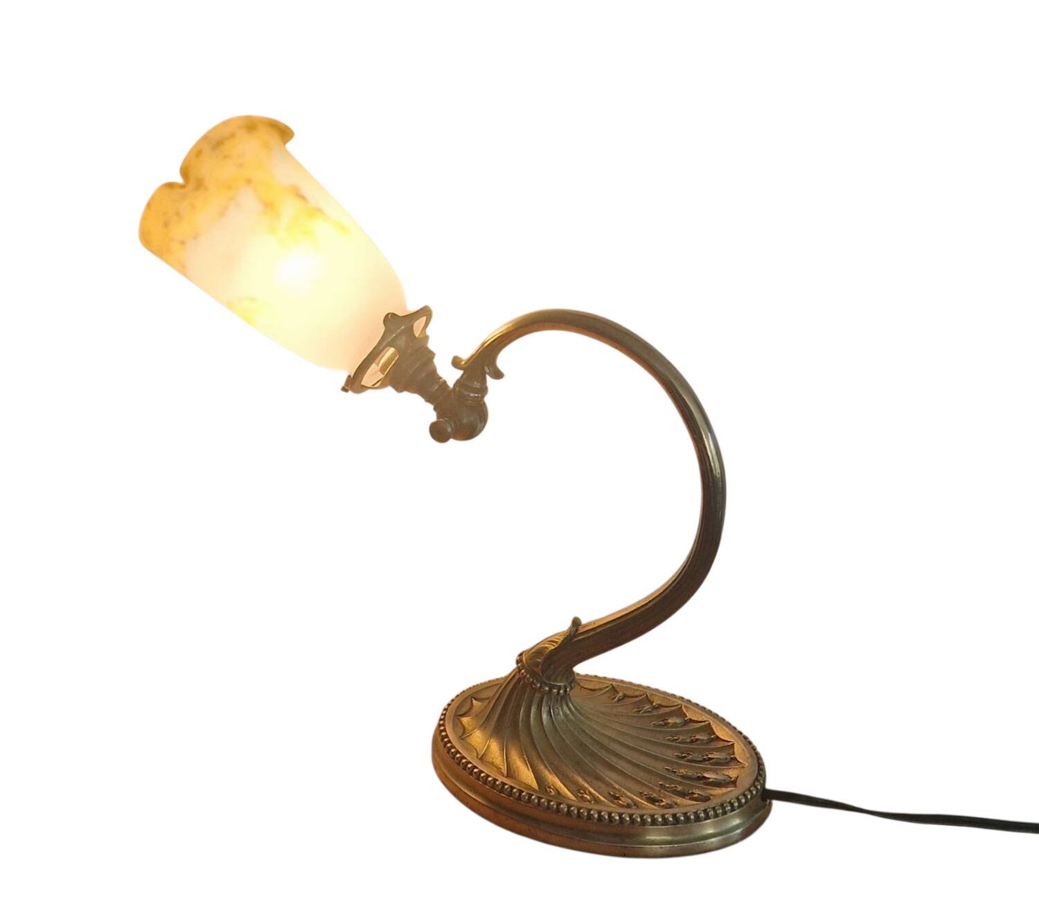 Art Nouveau lamp - Bronze and glass paste signed MüllerFrères - Circa 1910
