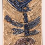 Very rare and large wall tile from Tue Poulsen 1970