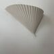 Vintage wall lamp, matte white plaster, France 1980