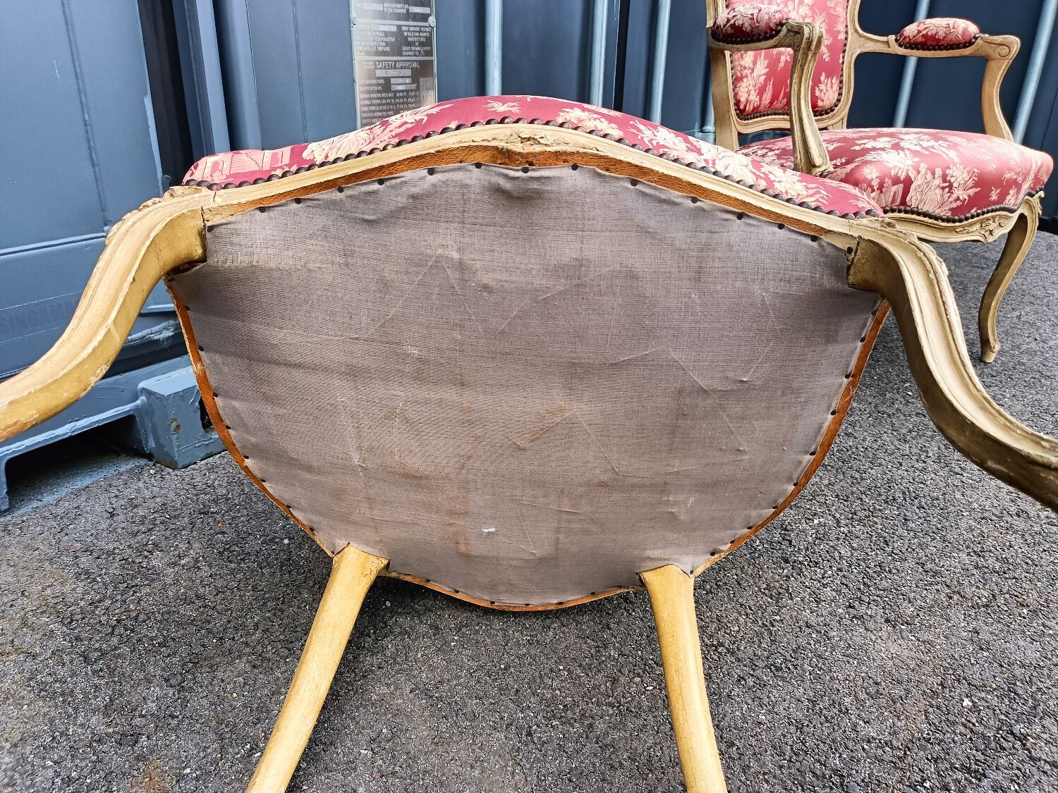 Pair of antique armchairs Louis XV style