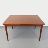 Vintage Scandinavian style dining table from the 50s and 60s in teak with extensions