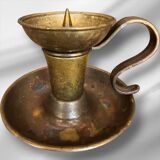 Pair of bronze candlesticks