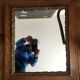 Carved wooden mirror 47x54cm