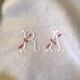 Square linen tablecloth marked RA