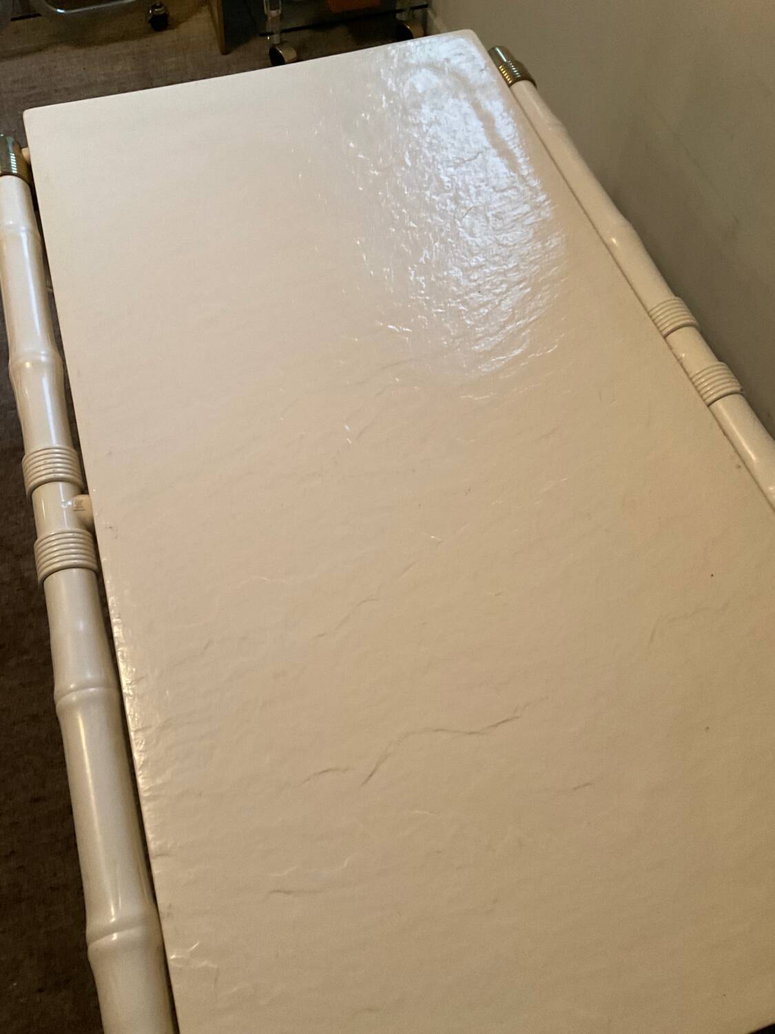 1970s "Kettal" Bamboo Coffee Table in Fiberglass