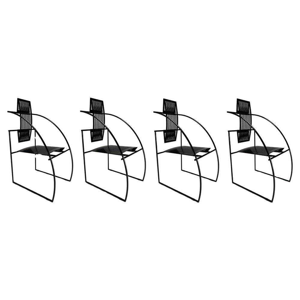 Quinta Dining Chairs by Mario Botta for Alias, 1980s, Set of 4