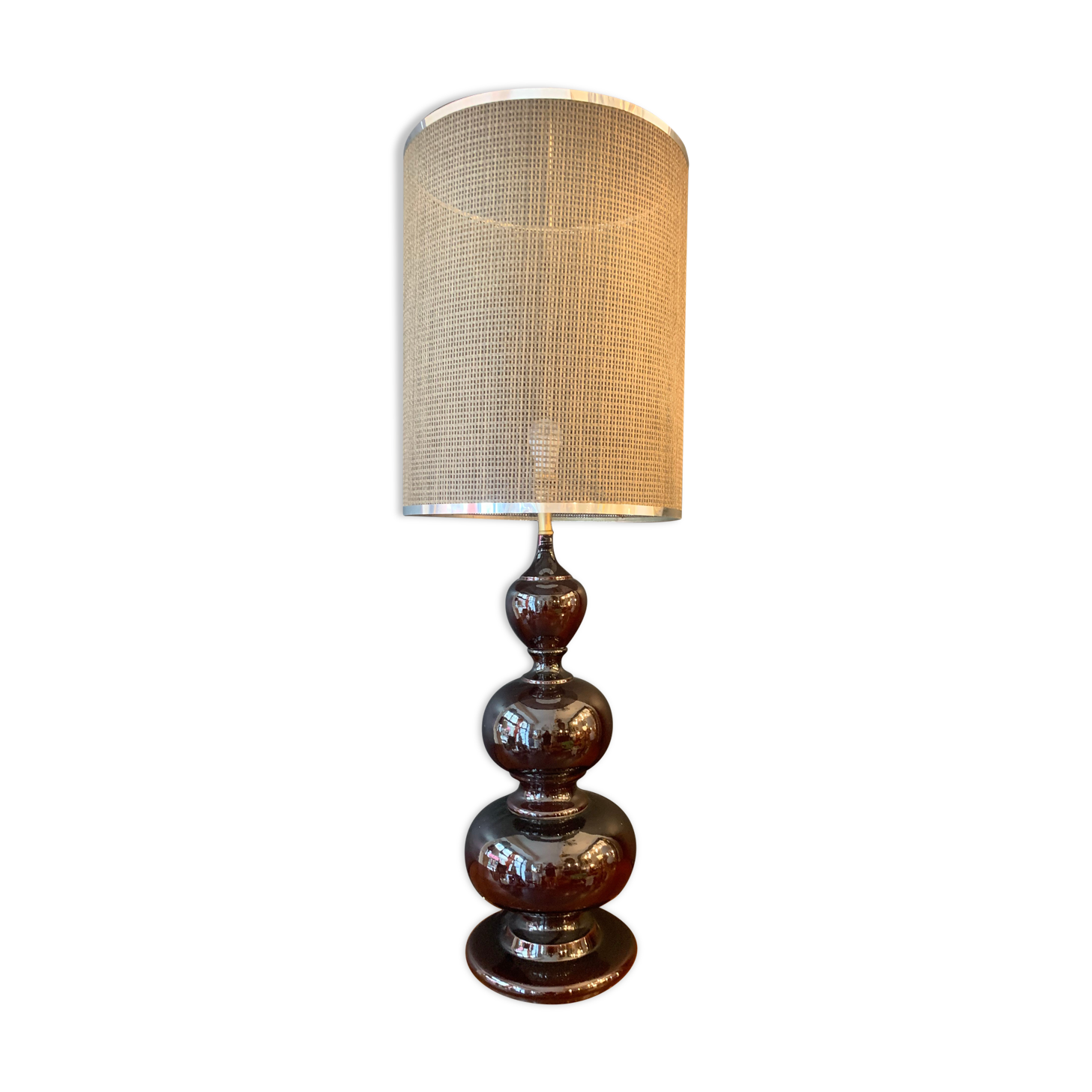 Spectacular glass laying lamp, Italy around 1960
