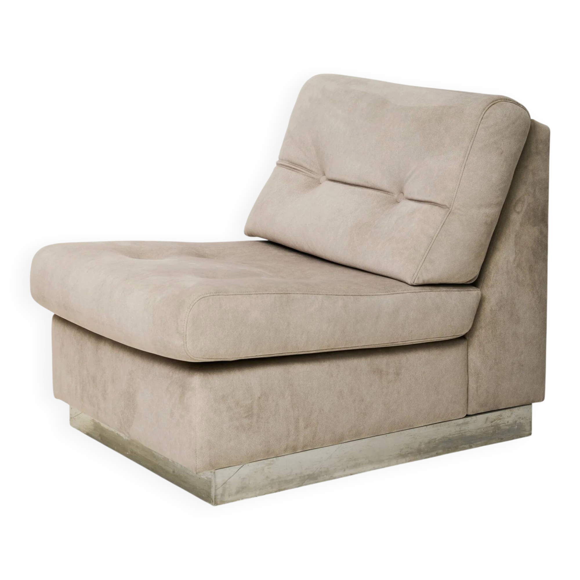 Grey armchair, Jacques Charpentier, Roche Bobois, 1970s