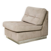 Grey armchair, Jacques Charpentier, Roche Bobois, 1970s
