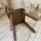 Pair of Aranjou elm “T” chairs