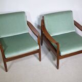 Mid-Century Design Teak Lounge Chairs from Denmark, Set of 2, 1960s
