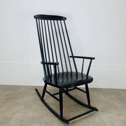 Rocking-chair scandinave style Tapiovaara, années 60
